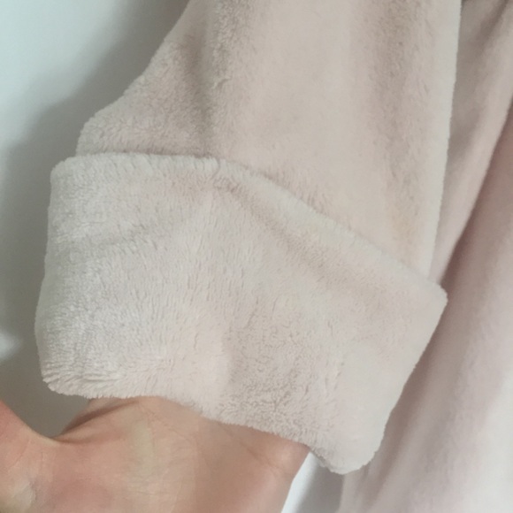 GAP Pale pink cozy hooded robe - Picture 9 of 11